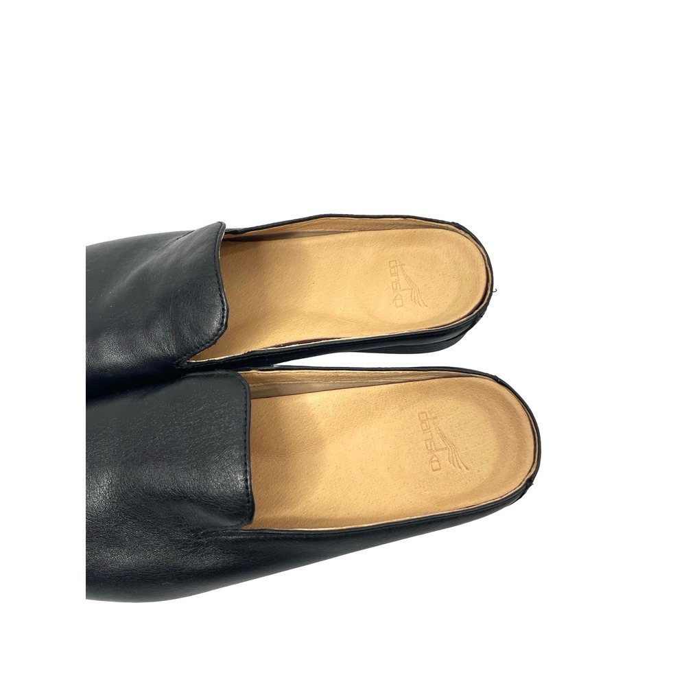 Dansko Lexie Black Milled nappa leather Mules slides Size‎ 39 black - Picture 3 of 8